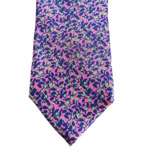 Charles Tyrwhitt pink silk tie Italy
